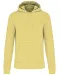 K4027 - Ecologische herensweater met capuchon Lemon Yellow