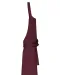 K8007 - Schort met zak van biologisch katoen Dark Cherry