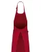K8007 - Schort met zak van biologisch katoen Hibiscus Red
