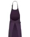 K8007 - Schort met zak van biologisch katoen Deep Plum