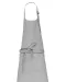 K8007 - Schort met zak van biologisch katoen Snow Grey