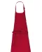 K8007 - Schort met zak van biologisch katoen Hibiscus Red