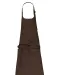 K8007 - Schort met zak van biologisch katoen Chocolate