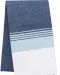 K134 - Gestreepte fouta Denim / Sky Blue Stripe