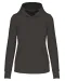 K4028 - Ecologische damessweater met capuchon Dark Grey