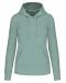 K4028 - Ecologische damessweater met capuchon Sage