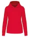 K4028 - Ecologische damessweater met capuchon Red