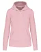 K4028 - Ecologische damessweater met capuchon Pale Pink