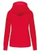 K4031 - Ecologische damessweater met capuchon en ritssluiting Red
