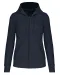 K4031 - Ecologische damessweater met capuchon en ritssluiting Navy