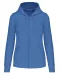 K4031 - Ecologische damessweater met capuchon en ritssluiting Light Royal Blue