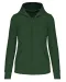 K4031 - Ecologische damessweater met capuchon en ritssluiting Forest Green