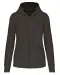 K4031 - Ecologische damessweater met capuchon en ritssluiting Dark Grey