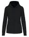 K4031 - Ecologische damessweater met capuchon en ritssluiting Black