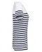 K3034 - Marine-t-shirt ronde hals Bio dames White / Navy Stripes