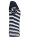 K3034 - Marine-t-shirt ronde hals Bio dames Navy / White Stripes
