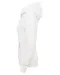 K4031 - Ecologische damessweater met capuchon en ritssluiting White