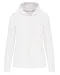 K4031 - Ecologische damessweater met capuchon en ritssluiting White