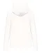 K4028 - Ecologische damessweater met capuchon White