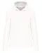 K4028 - Ecologische damessweater met capuchon White