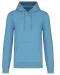 K4027 - Ecologische herensweater met capuchon Cloudy blue heather