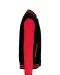 K497 - College jacket unisex Black / Red