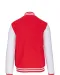 K497 - College jacket unisex Red / White
