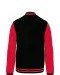 K497 - College jacket unisex Black / Red