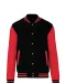K497 - College jacket unisex Black / Red