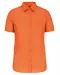 K548 - Overhemd in onderhoudsvriendelijk polykatoen-popeline korte mouwen dames Orange