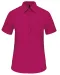 K548 - Overhemd in onderhoudsvriendelijk polykatoen-popeline korte mouwen dames Fuchsia