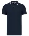 K245 - Polo korte mouwen Navy / White / Light Turquoise