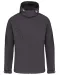 K413 - Heren softshell jas met afneembare capuchon Titanium