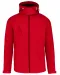 K413 - Heren softshell jas met afneembare capuchon Red
