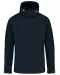 K413 - Heren softshell jas met afneembare capuchon Navy