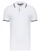 K245 - Polo korte mouwen White / Navy / White