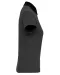 K261 - Tweekleurige damespolo jersey Dark Grey Heather / Black