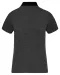 K261 - Tweekleurige damespolo jersey Dark Grey Heather / Black