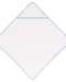 K124 - Baby Badhanddoek White / Sky Blue