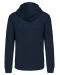 K466 - Herensweater met rits en capuchon in contrasterende kleur Navy / Red