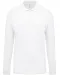 K256 - Piqué-herenpolo lange mouwen White