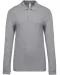 K256 - Piqué-herenpolo lange mouwen Oxford Grey