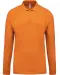 K256 - Piqué-herenpolo lange mouwen Orange