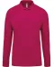 K256 - Piqué-herenpolo lange mouwen Fuchsia