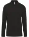K256 - Piqué-herenpolo lange mouwen Black