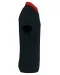 K260 - Tweekleurige herenpolo jersey Black / Red