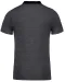 K260 - Tweekleurige herenpolo jersey Dark Grey Heather / Black