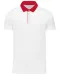 K260 - Tweekleurige herenpolo jersey White / Red