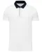 K260 - Tweekleurige herenpolo jersey White / Navy