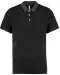 K260 - Tweekleurige herenpolo jersey Black / Dark Grey Heather